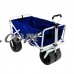 Mac Sports Collapsible Folding Heavy Duty All Terrain Beach Utility Wagon Cart   